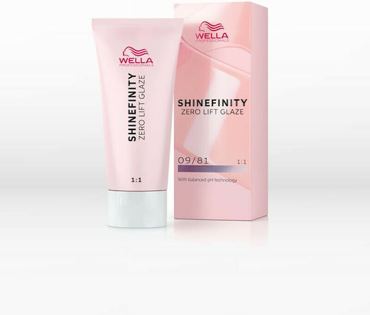 Wella Shinefinity Zero Lift Glaze Полуперманентна боя за коса 09/81 Platinum Opal 60 ml