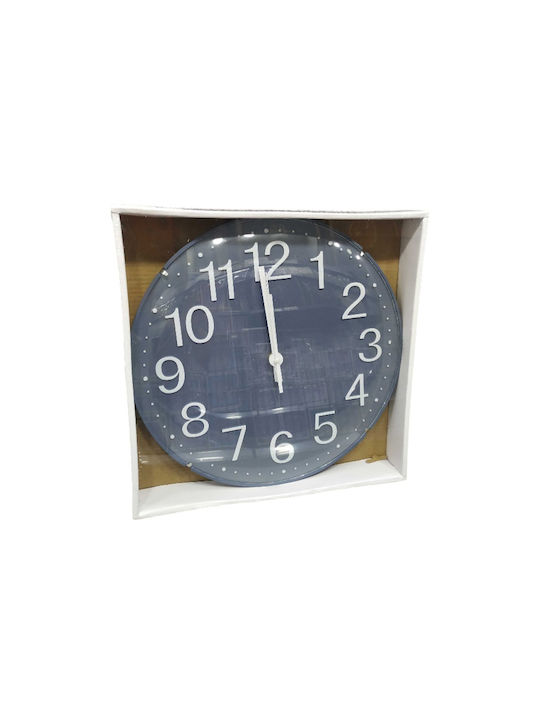 Ceas de Perete Plastic Gri 30x3.5cm