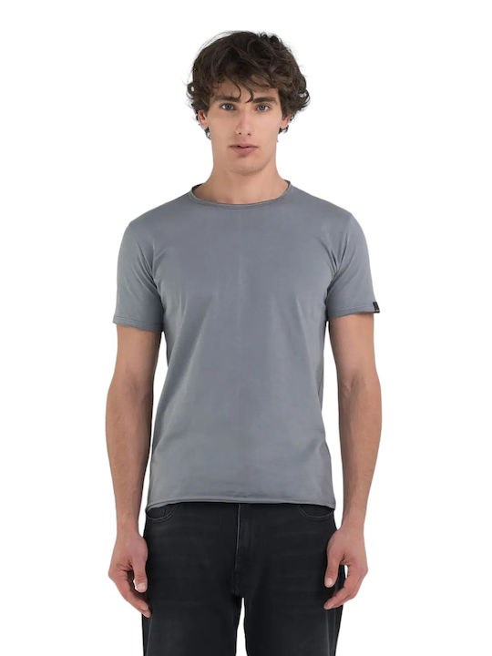 Replay Ανδρικό T-shirt Κοντομάνικο Grey