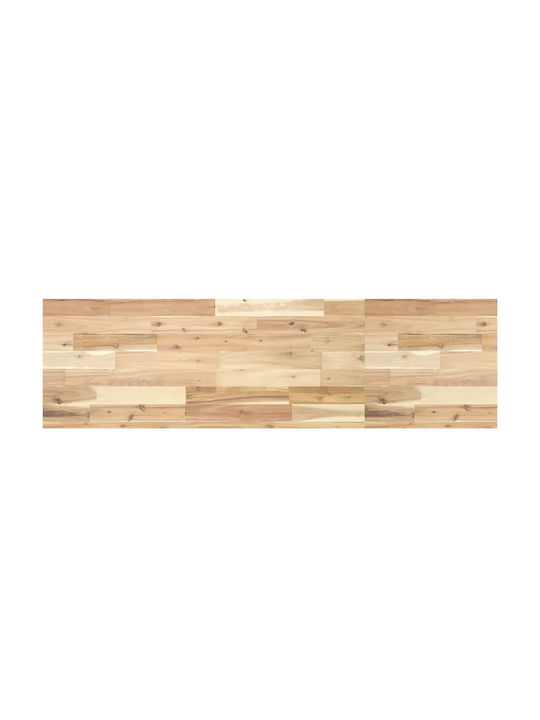 vidaXL Rectangular Bookcase Shelf made of Solid Wood Acacia 120x40x4cm 3279483 1pcs