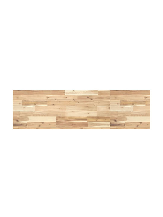 vidaXL Rectangular Bookcase Shelf made of Solid Wood Acacia 140x40x4cm 3279487 1pcs