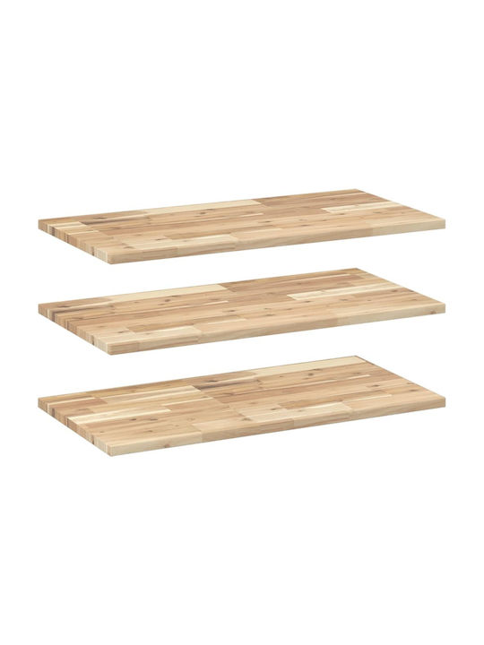vidaXL Rectangular Bookcase Shelf made of Solid...