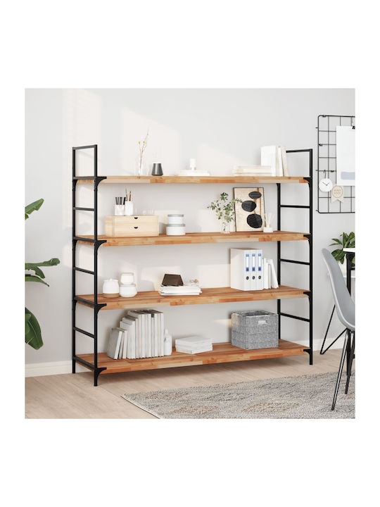 vidaXL Rectangular Bookcase Shelf made of Solid...
