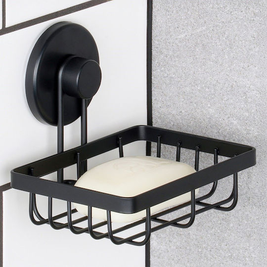 An der Wand montiert Badezimmerregal Metallisch 13.4x11.5x11.5cm Schwarz