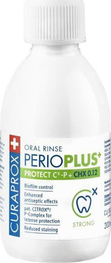 Curaprox Perio Plus + Protect Citrox Chx 0.12% Mouthwash 200ml Advanced Oral Care Solution