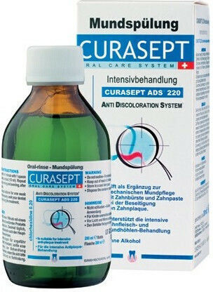 Curasept Mouthwash Ads 220 200ml Chlorhexidine Mouthwash 0.20%