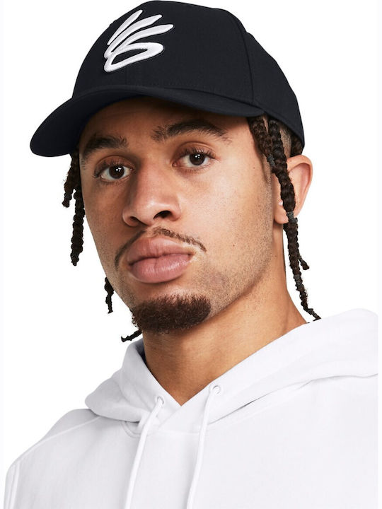 Curry Ανδρικό Jockey με Ίσιο Γείσο Μαύρο