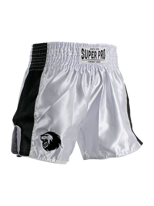 Superpro Shorts Kick/Thai-Boxen Weiß