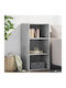 Grey Bookcase 45x41x93cm