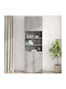 Hängeschrank fürs Wohnzimmer aus Spanplatte Grau 80x42,5x64 cm