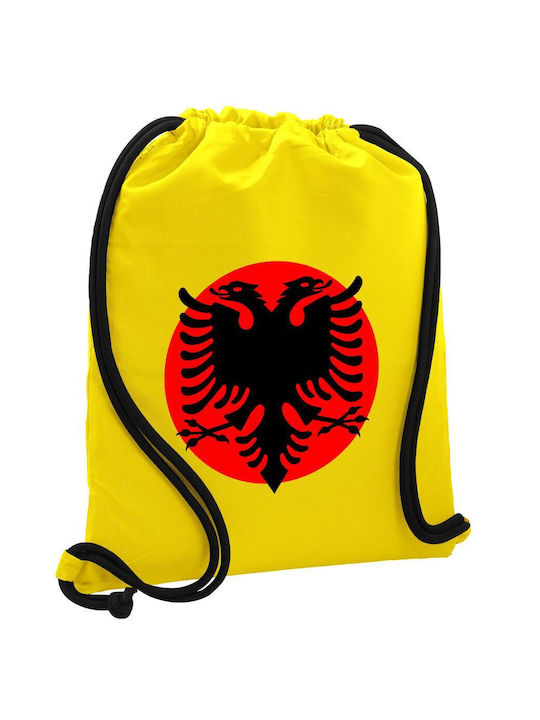 Koupakoupa Σημαία Αλβανίας Gym Backpack Yellow