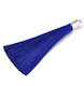 Silver Tassel Blue Hat 70mm 10pcs