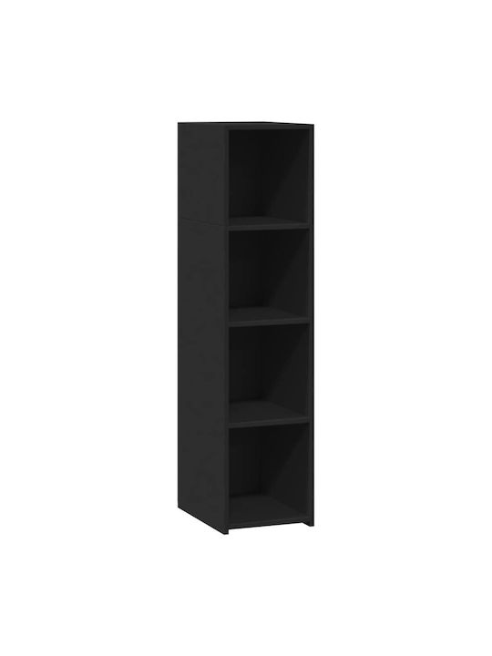 Shelving Unit Floor Black 30x41x124cm