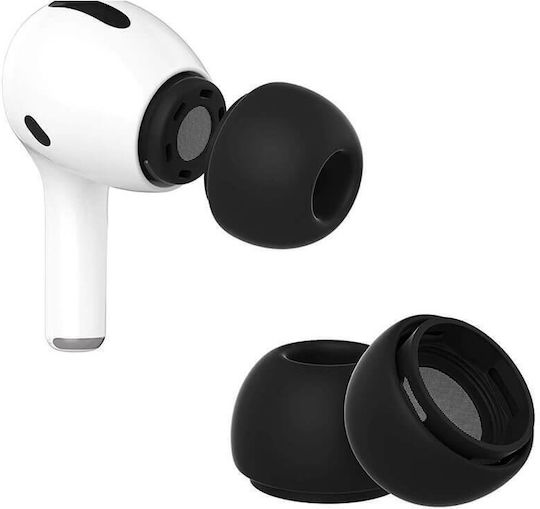 Edman Καλύμματα Σιλικόνης σε Μαύρο χρώμα για Apple AirPods Pro