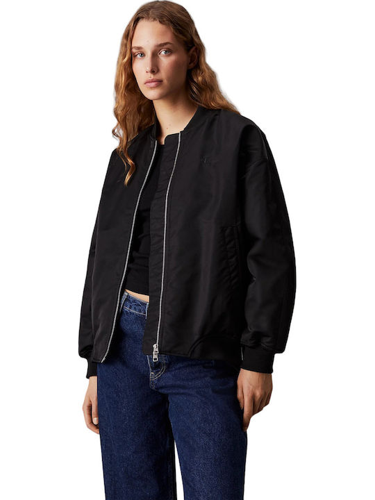 Κοντό Γυναικείο Bomber Jacket Black