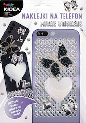 Kidea Autocolante decorative pentru telefoane mobile Argintiu