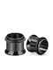Surgical Steel Black Flesh Tunnel Plug 12mm 1 piece