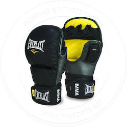 Everlast Training Leather MMA Gloves Black