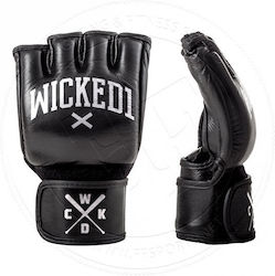 Wicked1 MMA Handschuhe Leder Schwarz