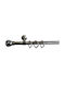 Homefit Extendable Metallic Curtain Pole London Single Φ25mm 300-163cm Black