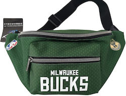 NBA Παιδικό Τσαντάκι Μέσης Πράσινο 32x15x15εκ. MILWAUKEE BUCKS