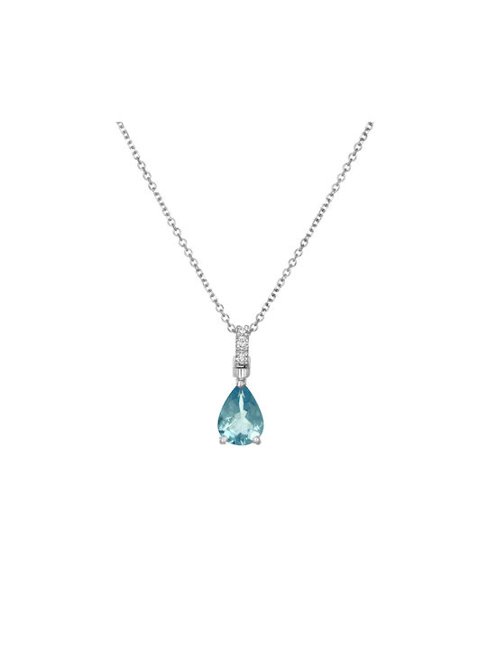 Necklace from White Gold 18k