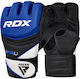 RDX Grappling Leather MMA Gloves Blue