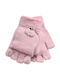 Bode Kids Gloves Fingerless Pink 1pcs