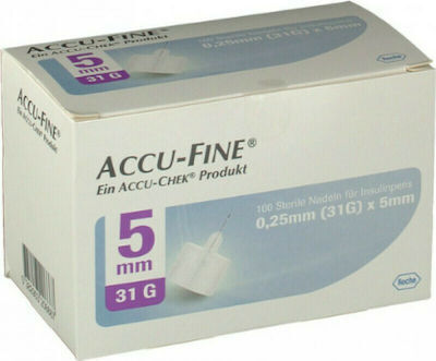 Roche Accu Chek Accu-fine Insulin Needles 31G 100pcs