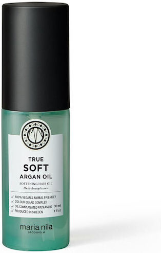 Maria Nila True Soft, Argan Oil, Softening Hair Oil for Hydration against Split Ends 30ml