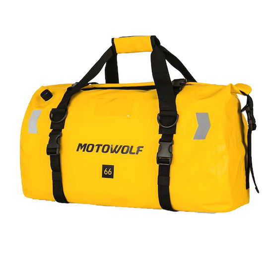 Motowolf Σάκος Ουράς Μοτοσυκλέτας 66lt σε Κίτρινο Χρώμα