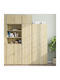 Wall Living Room Cabinet made of Particle Board Oak 45x42.5x40cm