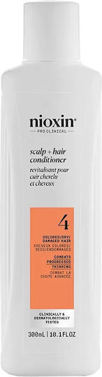 Nioxin Scalp & Hair Conditioner System 4 Softening Cream for Colored Noticeably Thinning Hair 300ml