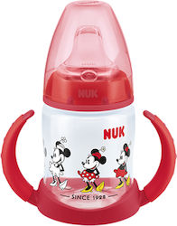 Nuk First Choise Educational Sippy Cup Silicone with Handles Red Mickey Mouse for 6m+m+ 150ml 10.743.944