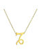 Goldsmith Necklace Zodiac Sign Capricorn from Gold Plated Silver