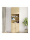 Wall Living Room Cabinet made of Particle Board Oak 80x42.5x64cm
