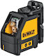 DEWALT DW088K-XJ Self-leveling Linear Laser Level Red Beam 4.5V with Working Range 15m