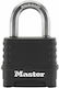 Master Lock Steel Padlock Brass Combination 56mm Black 1pcs