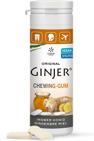 Lemon Pharma Дъвки за дъвчене с вкус на Джинджифил с мед Веган 20бр