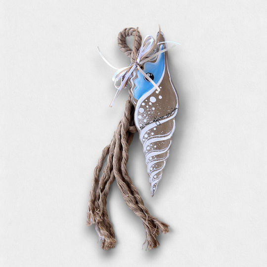 Artifact Handmade Окачен Гоури Горелка Светлосин от Дървο 12x42см 1бр