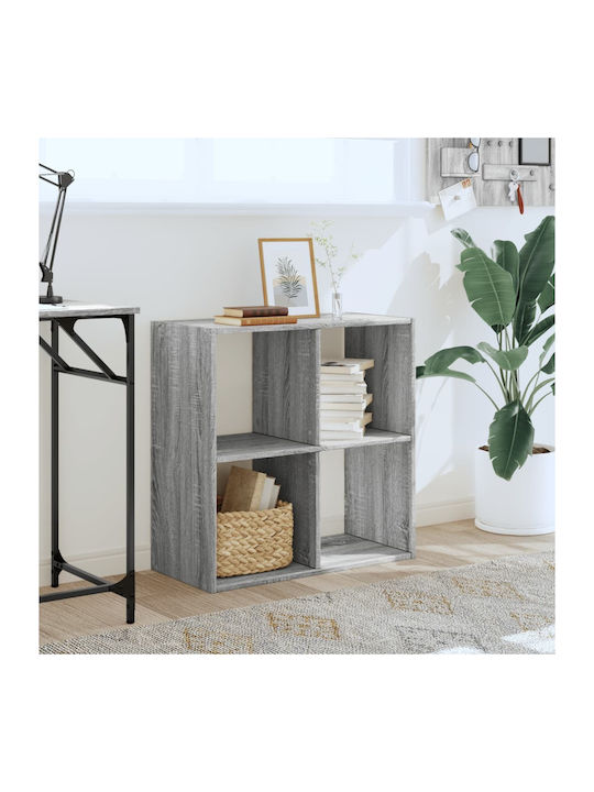 Grey Bookcase 68.5x32x68.5cm
