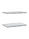 Shelves Wall Silver 2pcs 50x30x3cm