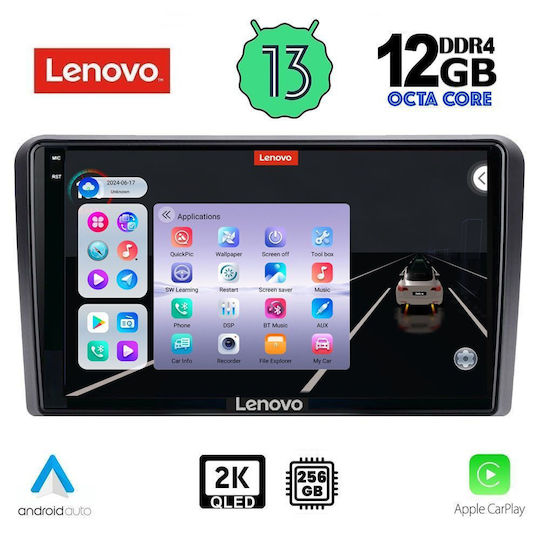 Lenovo Ηχοσύστημα Αυτοκινήτου για Ford Tourneo / Courier 2014> (Bluetooth/USB/WiFi/GPS/Apple-Carplay/Android-Auto) με Οθόνη Αφής 9"