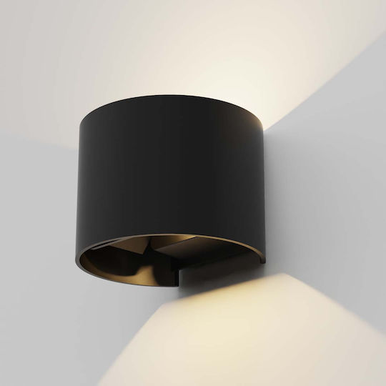 Heronia HER-04R Стенно Външно Спот LED IP65 6W с Топла Бяла Светлина с Двоен Лъч 13.7x11.7см