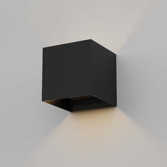 Heronia HER-04S Wandmontierte Außenbeleuchtung Punkt LED IP65 6W mit Warmweißem Licht Doppelstrahl 10x10x10cm