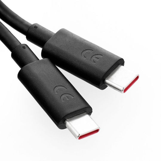 Motorola USB 2.0 Cable USB-C male - USB-C Μαύρο 1m 602498 Bulk