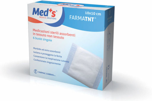 Med’s Αποστειρωμένες Γάζες Tnt Υψηλών Εκκρίσεων 10x10cm 6τμχ