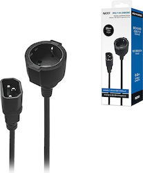 NOD Schuko - IEC C14 Kabel 0.2m Schwarz NOD Schuko - IEC C14 Kabel 0.2m Schwarz
