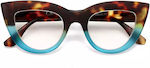 Okkia Women's Reading Glasses +2.00 in Blue color OK023HB