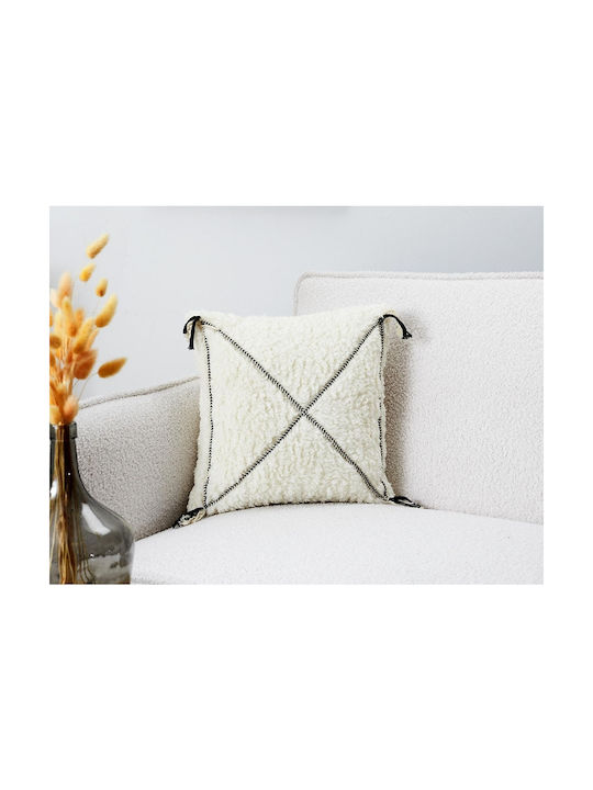The Home Deco Factory Sofa-Kissen Weiß 40x40cm